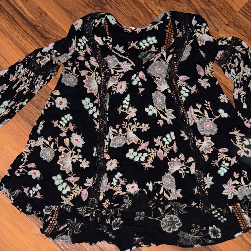 Urban Outfitters Black Floral Dress